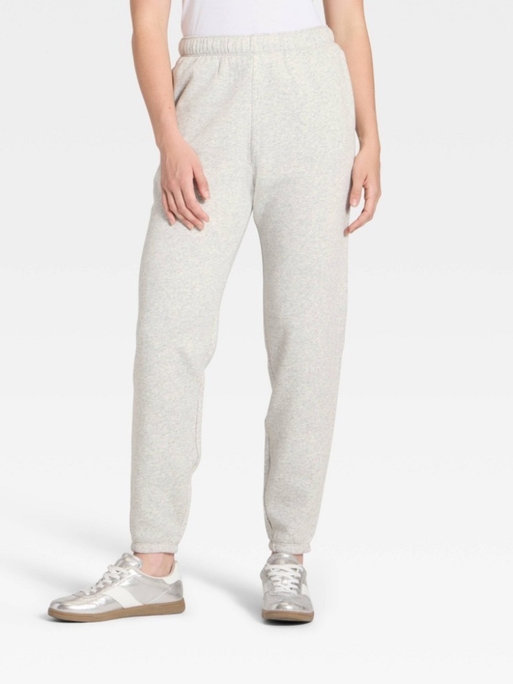 Women's Active Comfort Jogger Sweatpants - All in Motion™ Heathered Gray XL